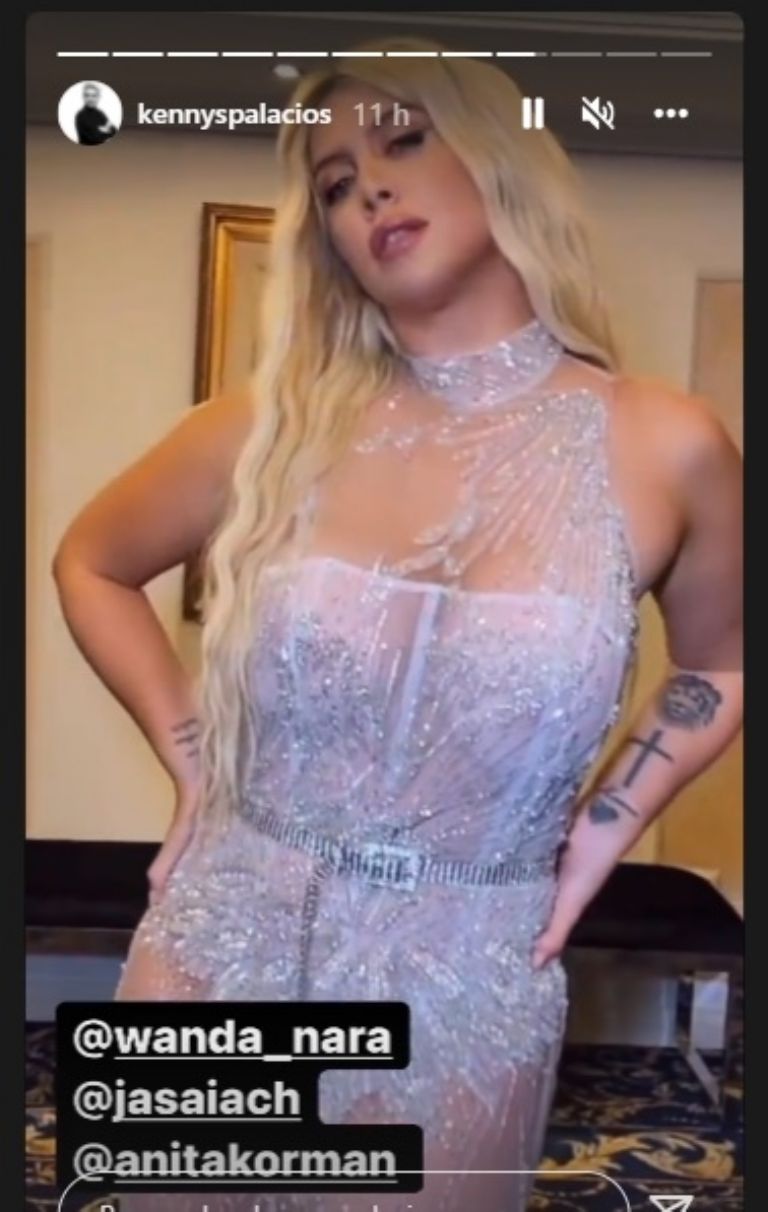 Wanda Nara impactó en las redes con un vestido completamente transparente -  Diario 13 San Juan