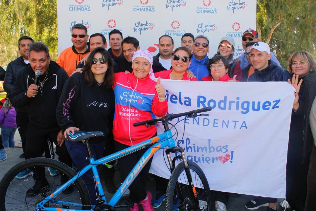 Chimbas cerró sus vacaciones de invierno a pura bici y alegría